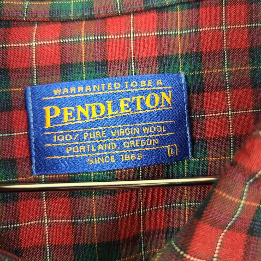 Sir Pendleton Button Up Shirt Fine Worsted Wool A… - image 3